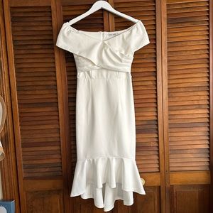 White Off Shoulder Mermaid Dress - Bridal Party or Bachelorette Party Ready!